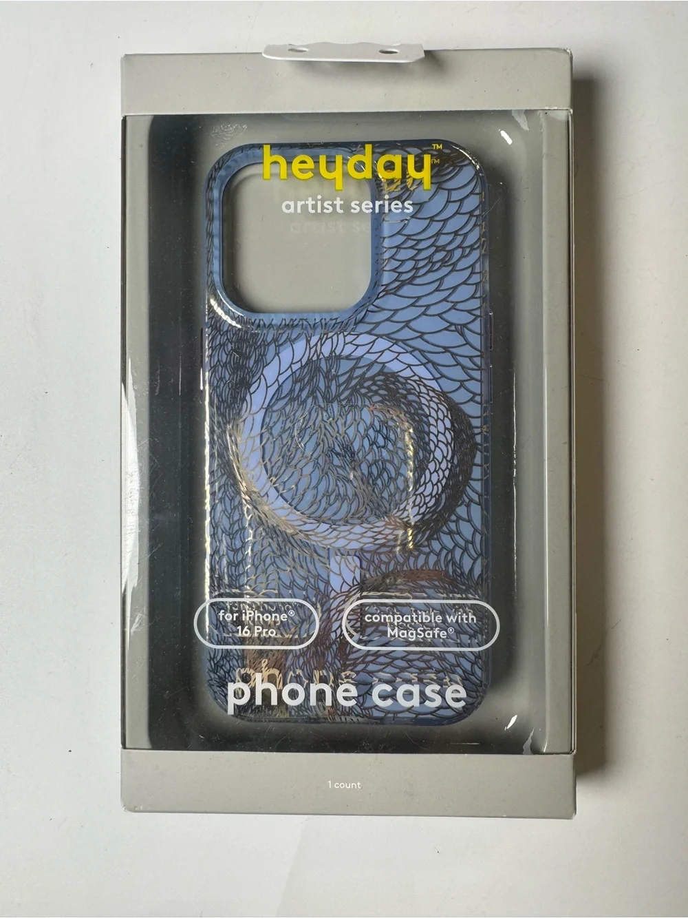 heyday Artist Series Blue silver design - iPhone 16 pro case